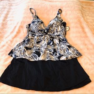 SWIMSUITS FOR ALL TANKINI/SKIRT SZ 18